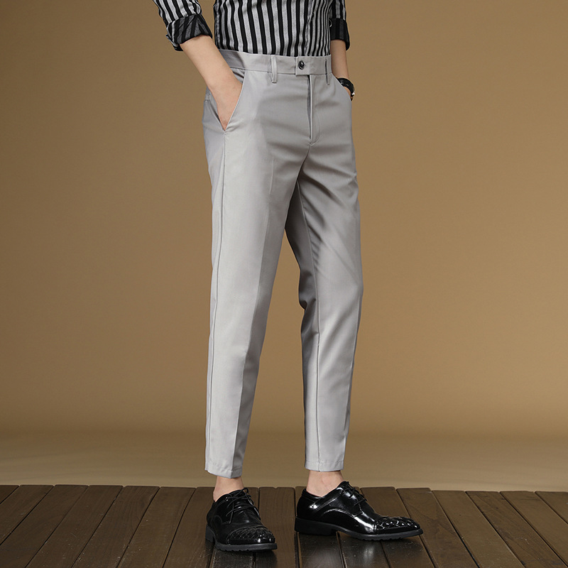 Men Formal Wear Dress - Zomer Pak Broek Mannen Rood Zwart