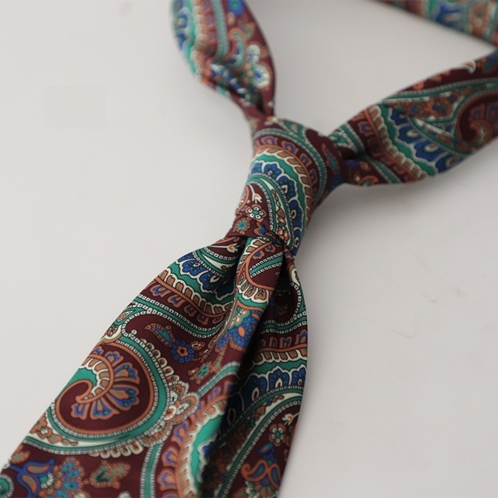 Men Formal Wear With Tie - Nieuwe elegante paisley stropdas, formele polyester