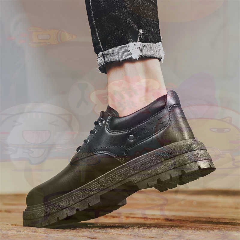Formal Wear For Men Kids - Donker natuurlijk leer Mode-sneakers Tennis Herensneakers