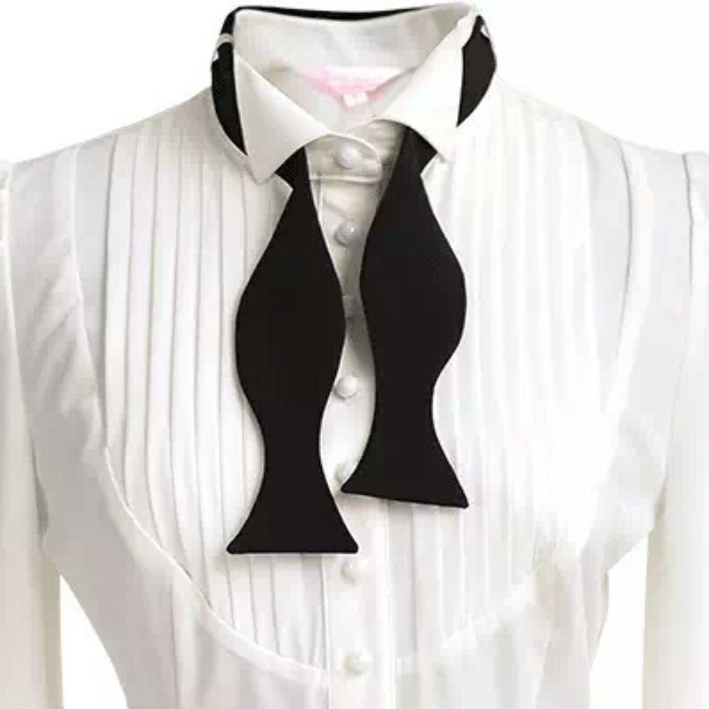 Men Formal Wear With Tie - Heren Formeel Voorgebonden Verstelbare Vlinderdas Effen