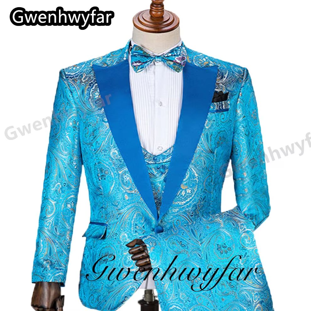 Men'S Formal Wear In Wedding - Gwenhwyfar Patroon Mannen Pakken Huwelijk Jonge
