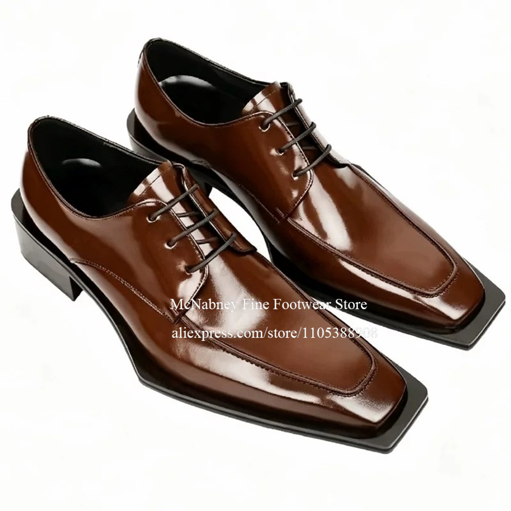 Men'S Formal Wear In Wedding - Spike Studs leren herenschoenen met veters,