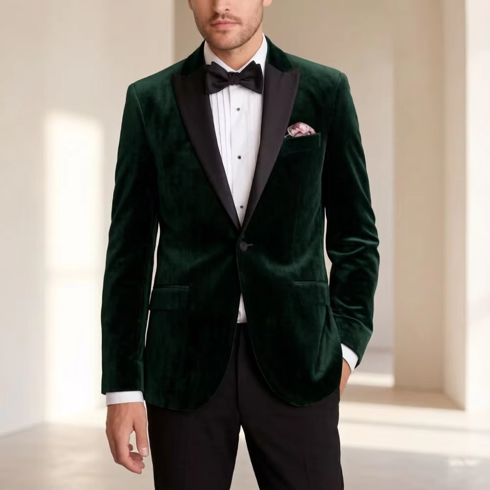 Men'S Formal Wear For Reception - Fluwelen Blazer Pak Formeel voor Heren