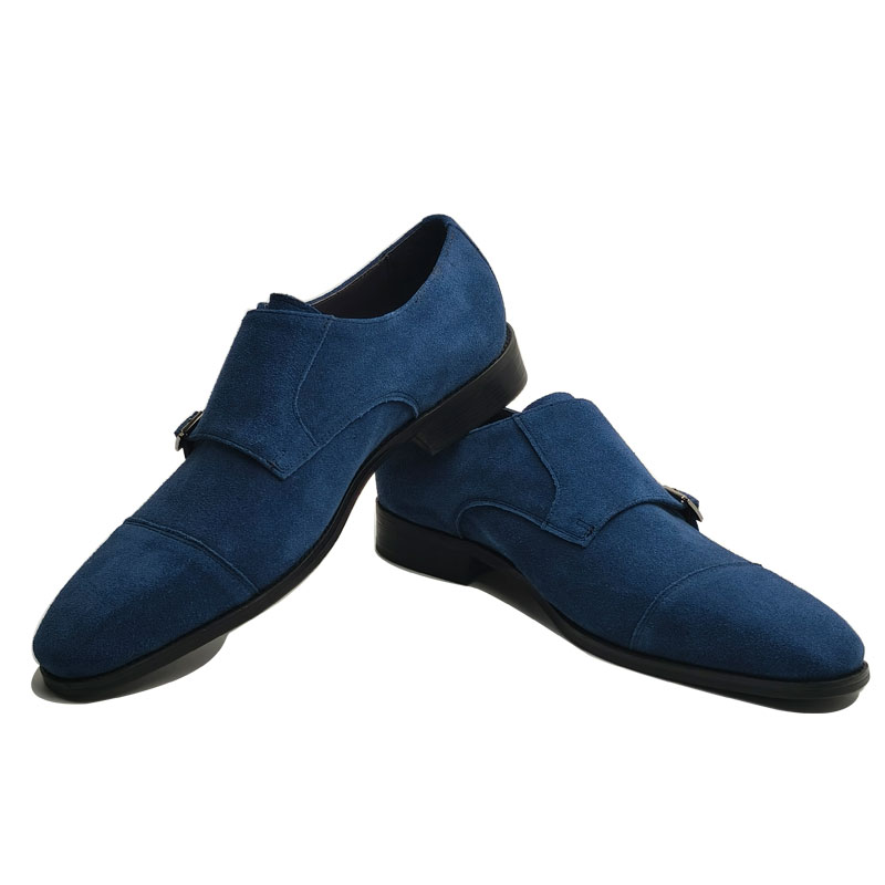 Modieuze blauwe leren herensch - Formal Upper Wear Men recensie en prijs