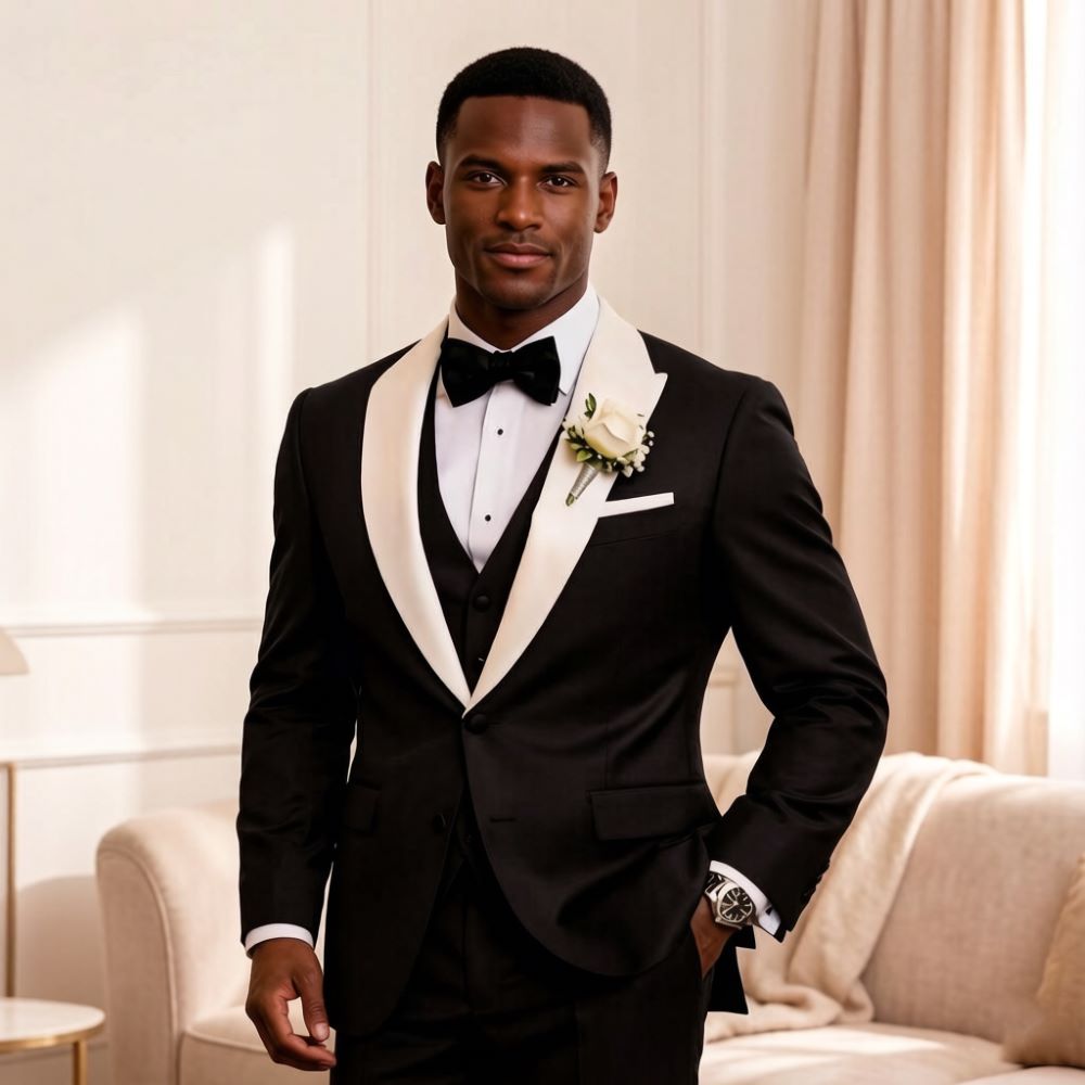 3-delig formeel herenpak met p - Men'S Formal Wear For Reception recensie en prijs