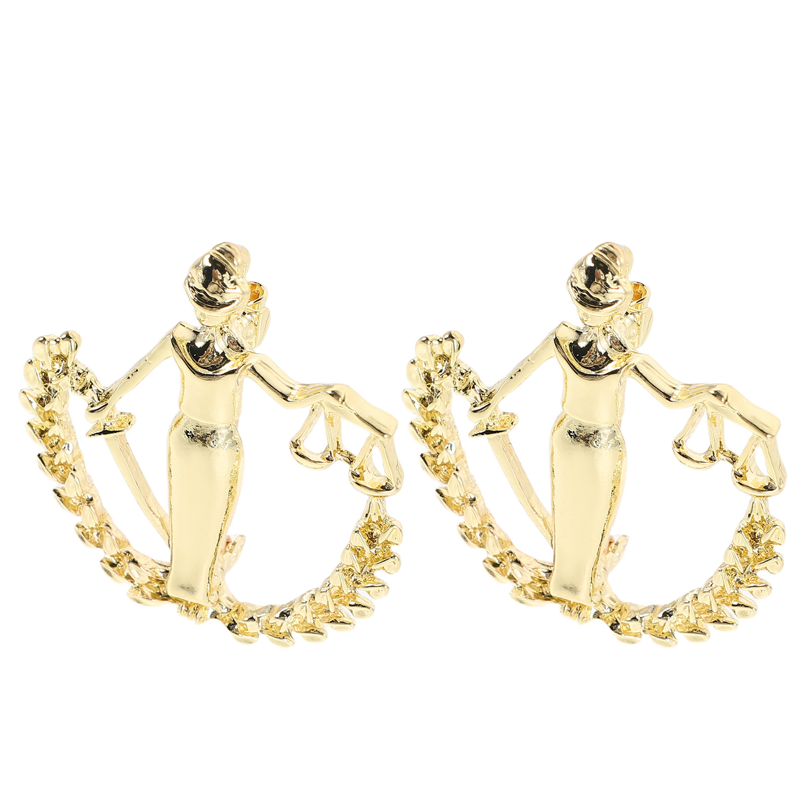 2 stuks gouden Libra balans br - Scale - Men Formals & Ethnic Wear recensie en prijs