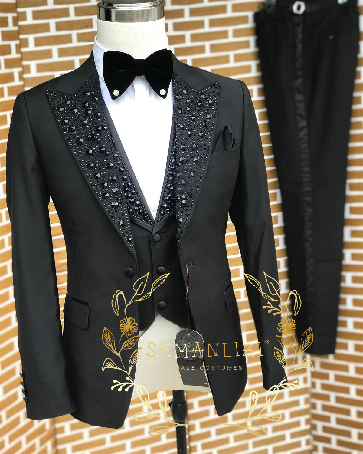 Zwarte Mannen Pakken Luxe Stee - Men'S Formal Wear In Wedding recensie en prijs