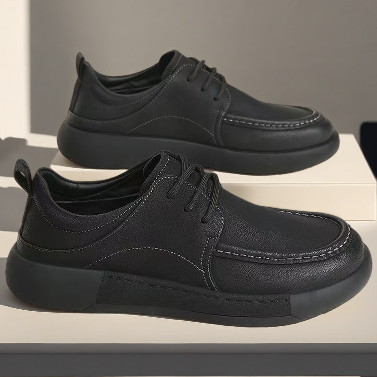 Brede herenschoenen van leer,  - Men Formal Wear Design recensie en prijs
