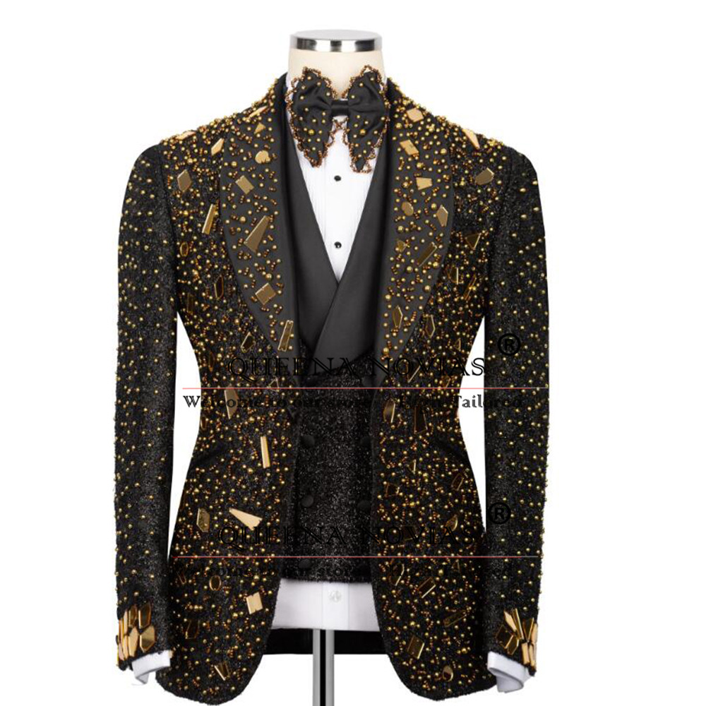 Sparkly Kristallen Kralen Pak  - Men'S Formal Wear For Reception recensie en prijs
