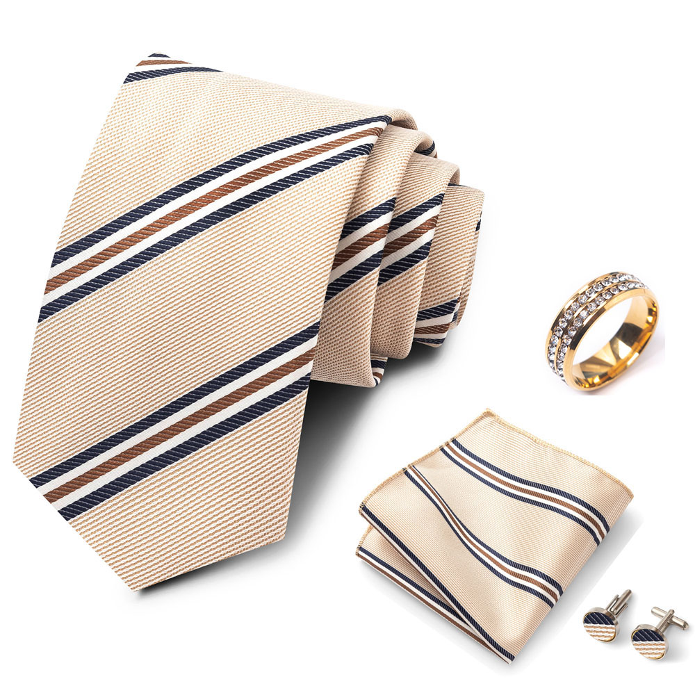 Gestreepte stropdasset voor he - Men Formal Wear With Tie recensie en prijs