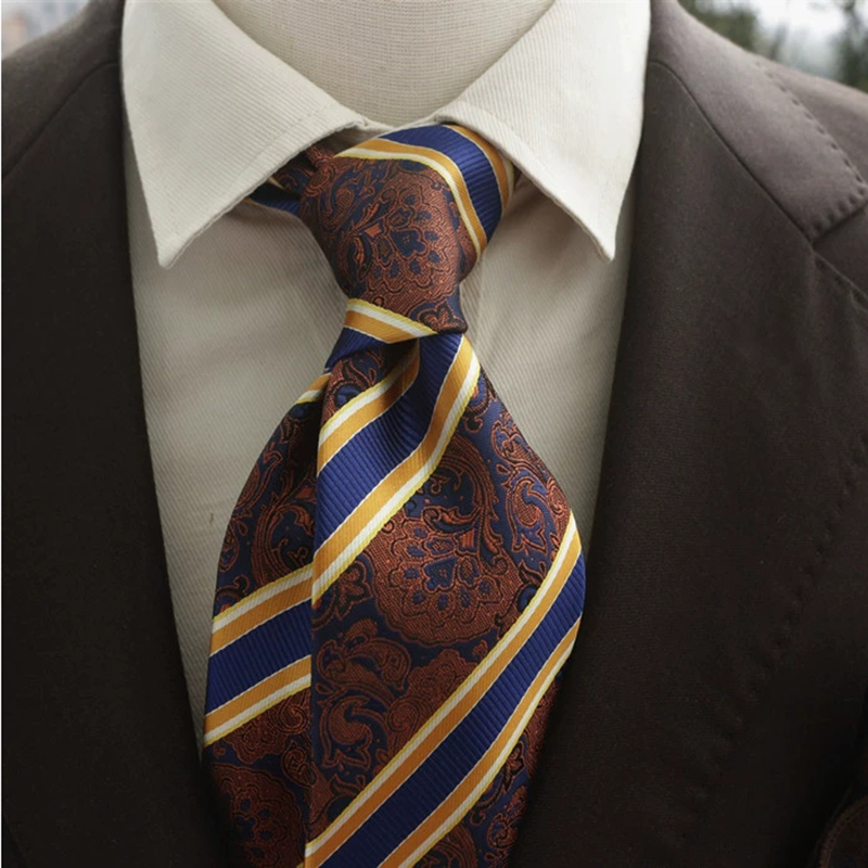 Nieuwe Trendy Marinebruine Str - Men Formal Wear With Tie recensie en prijs