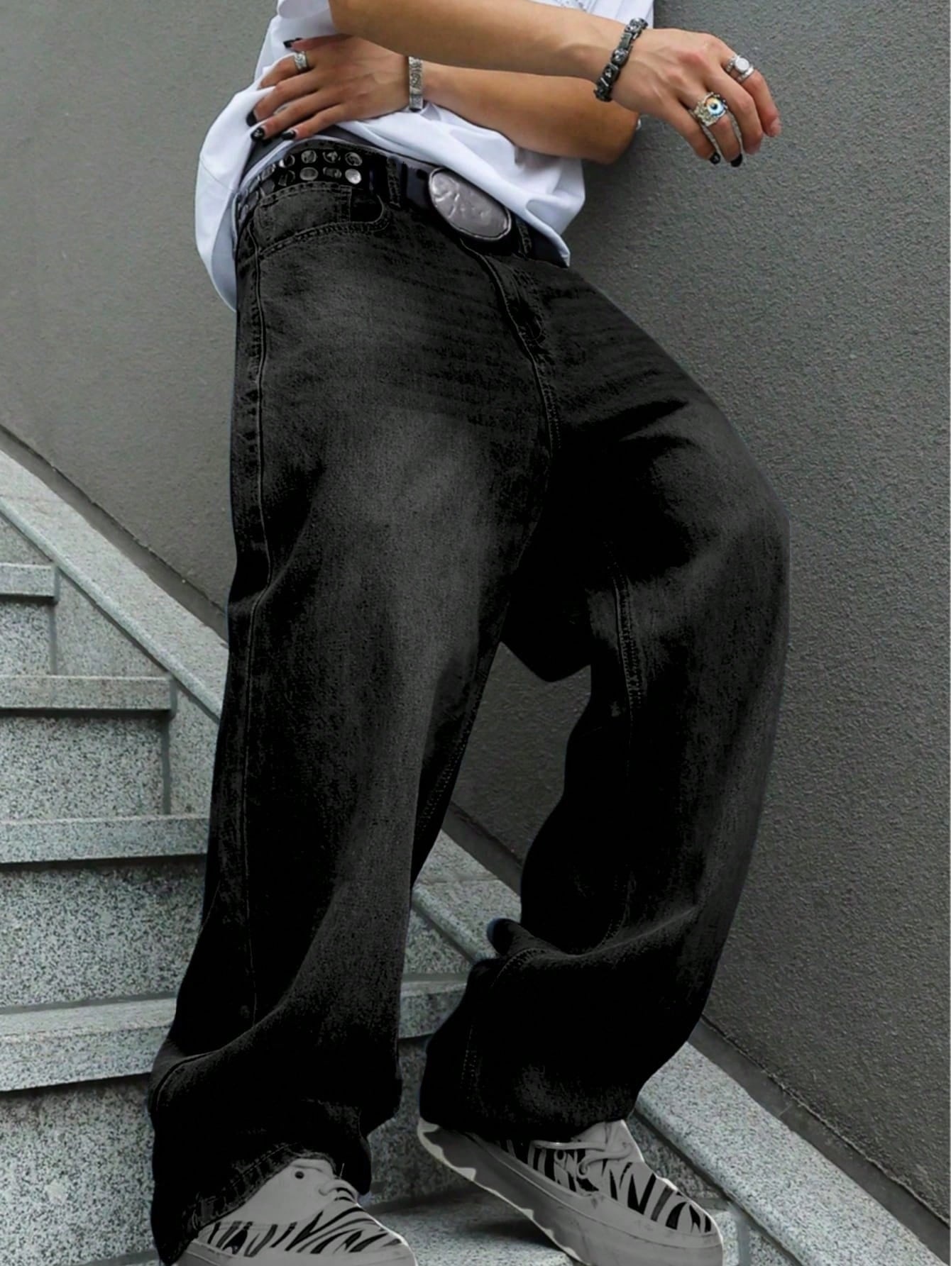 Heren losse jeans met rechte p - Men Formal Wear Design recensie en prijs