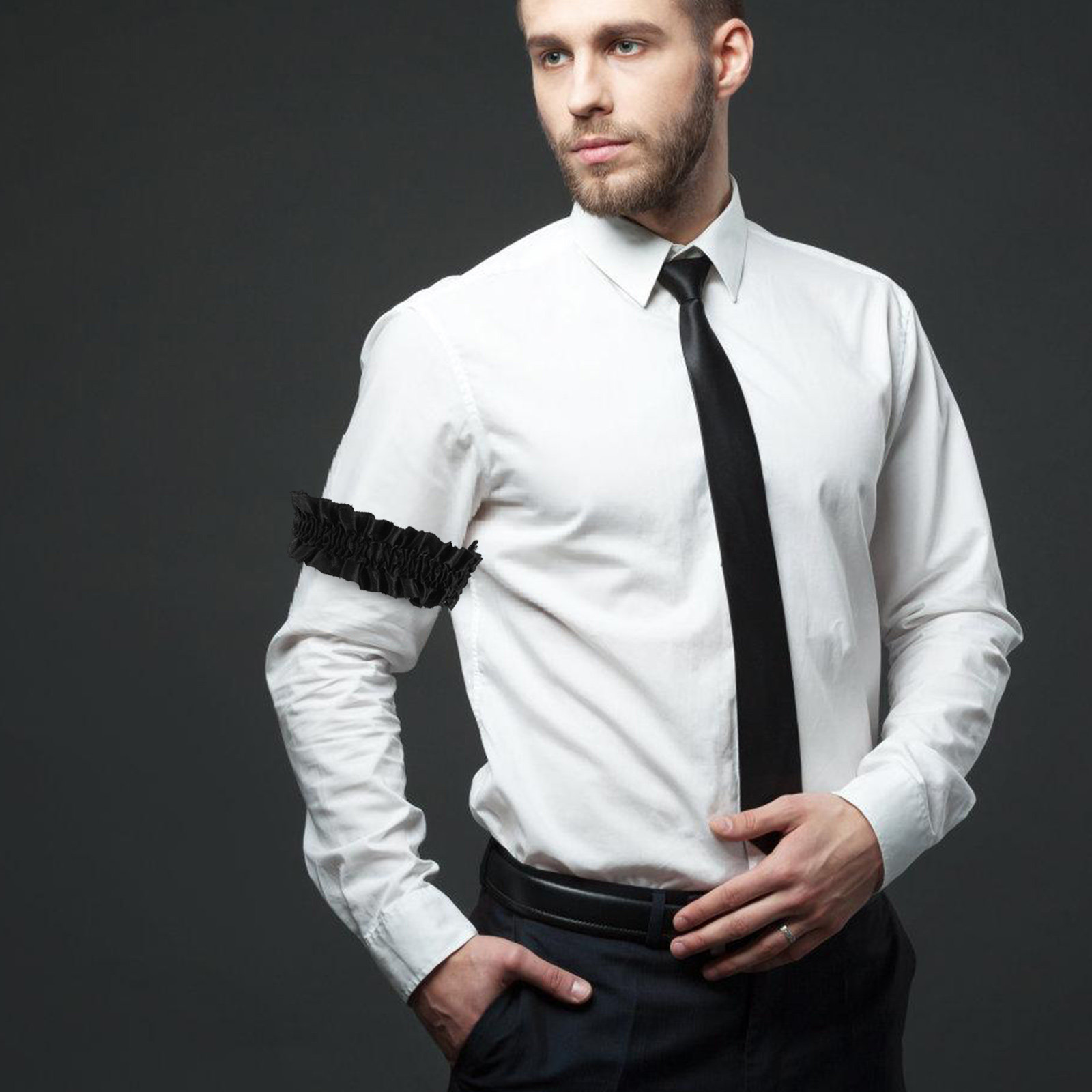 3 paar satijnen elastische mou - Formal Upper Wear Men recensie en prijs