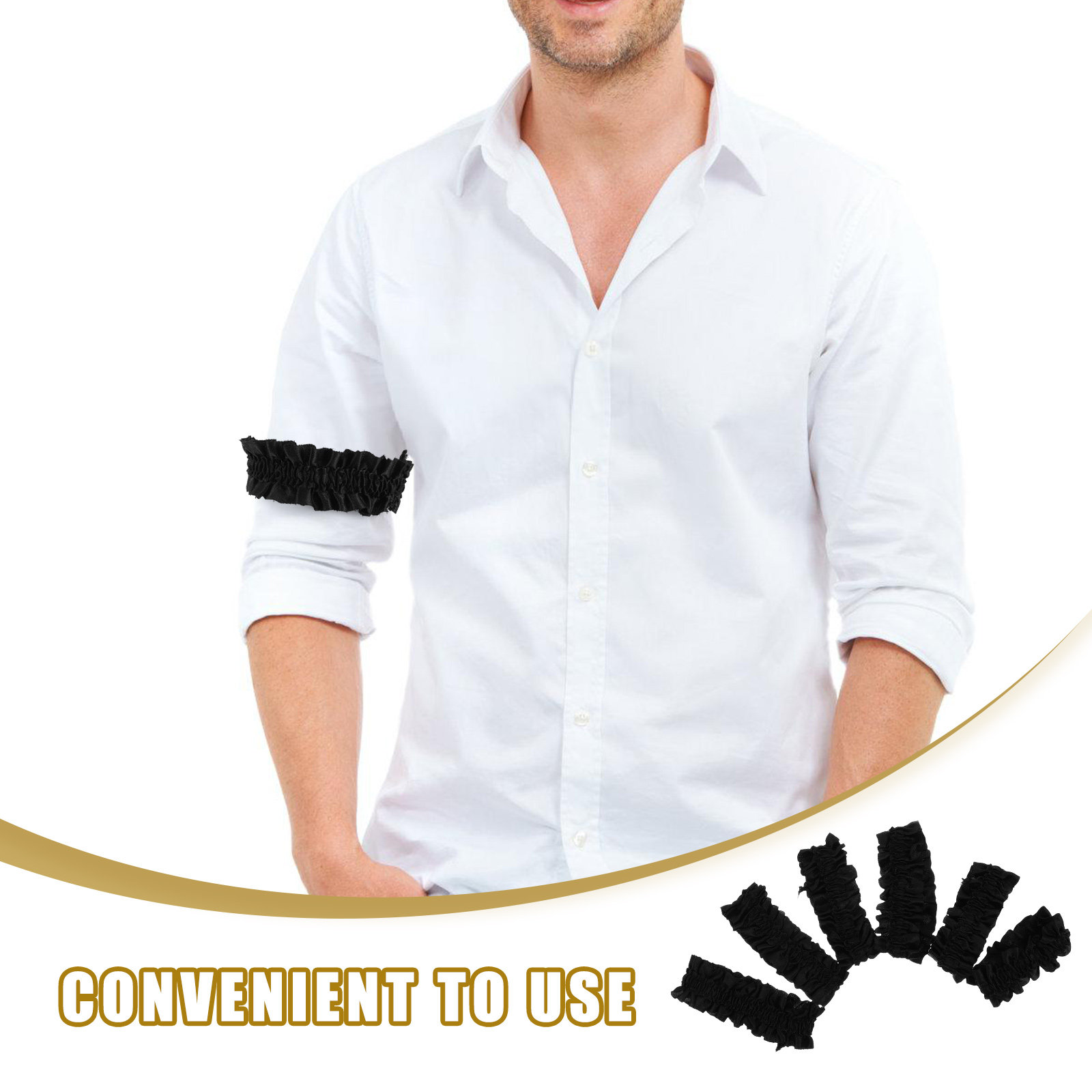 3 paar satijnen elastische mou - Formal Upper Wear Men recensie en prijs