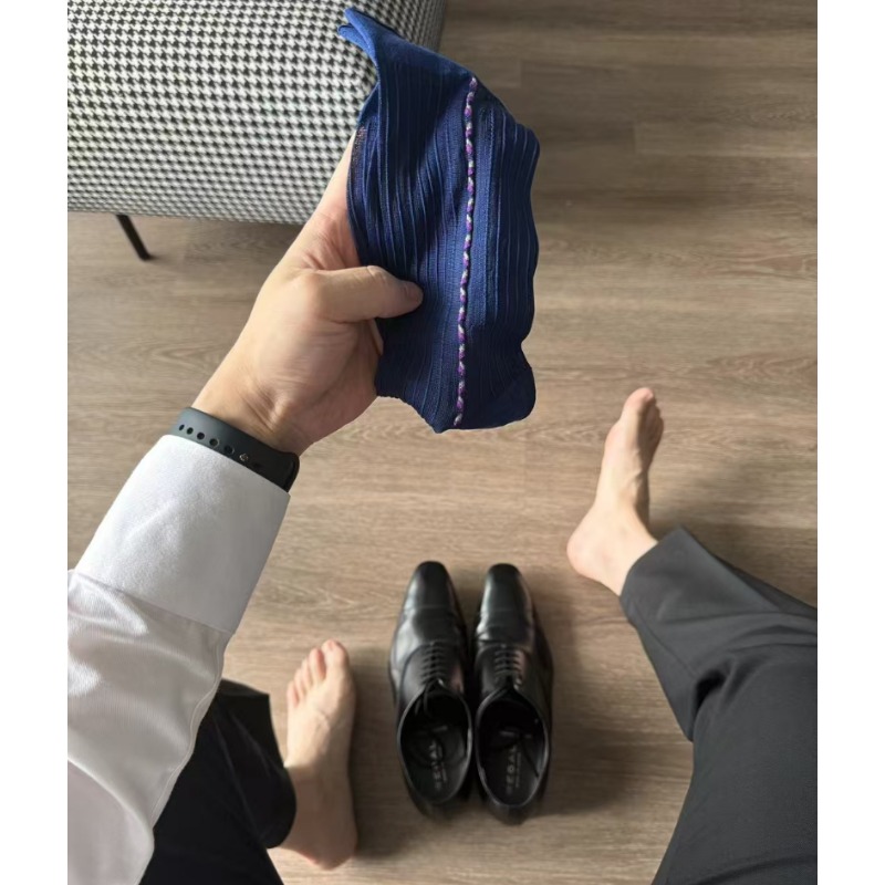 Heren sokken blauw zwart forme - Men Formal Wear Dress recensie en prijs