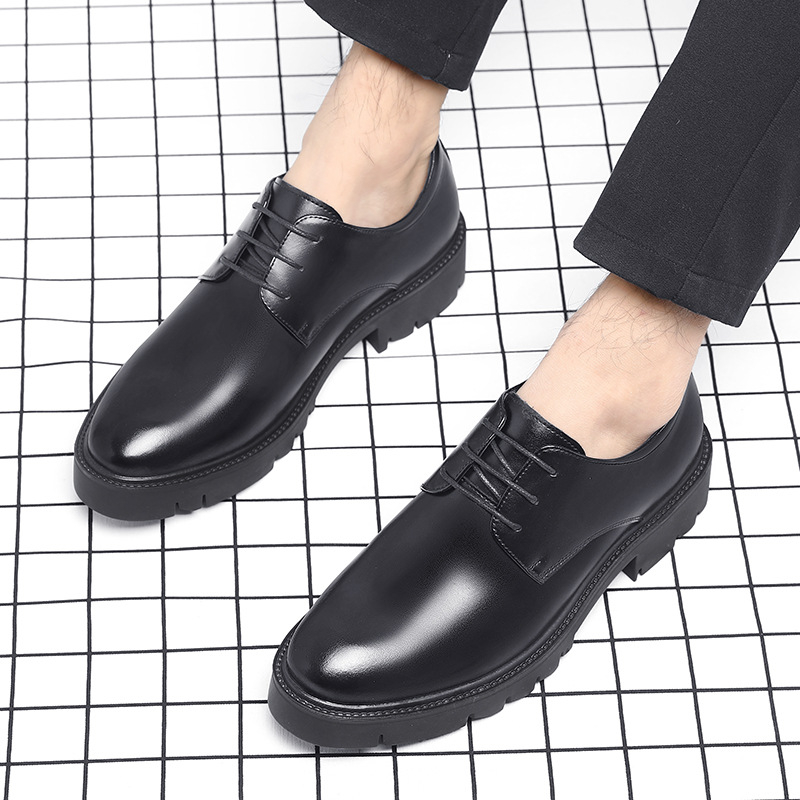 Heren zwarte leren veterschoen - Men Formal Wear Dress recensie en prijs