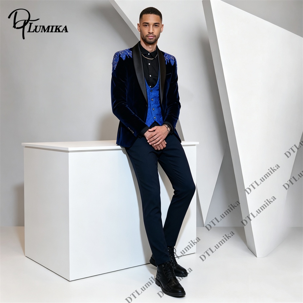 Peagent Mannen 3 Stuk Fluwelen - Men'S Formal Wear In Wedding recensie en prijs