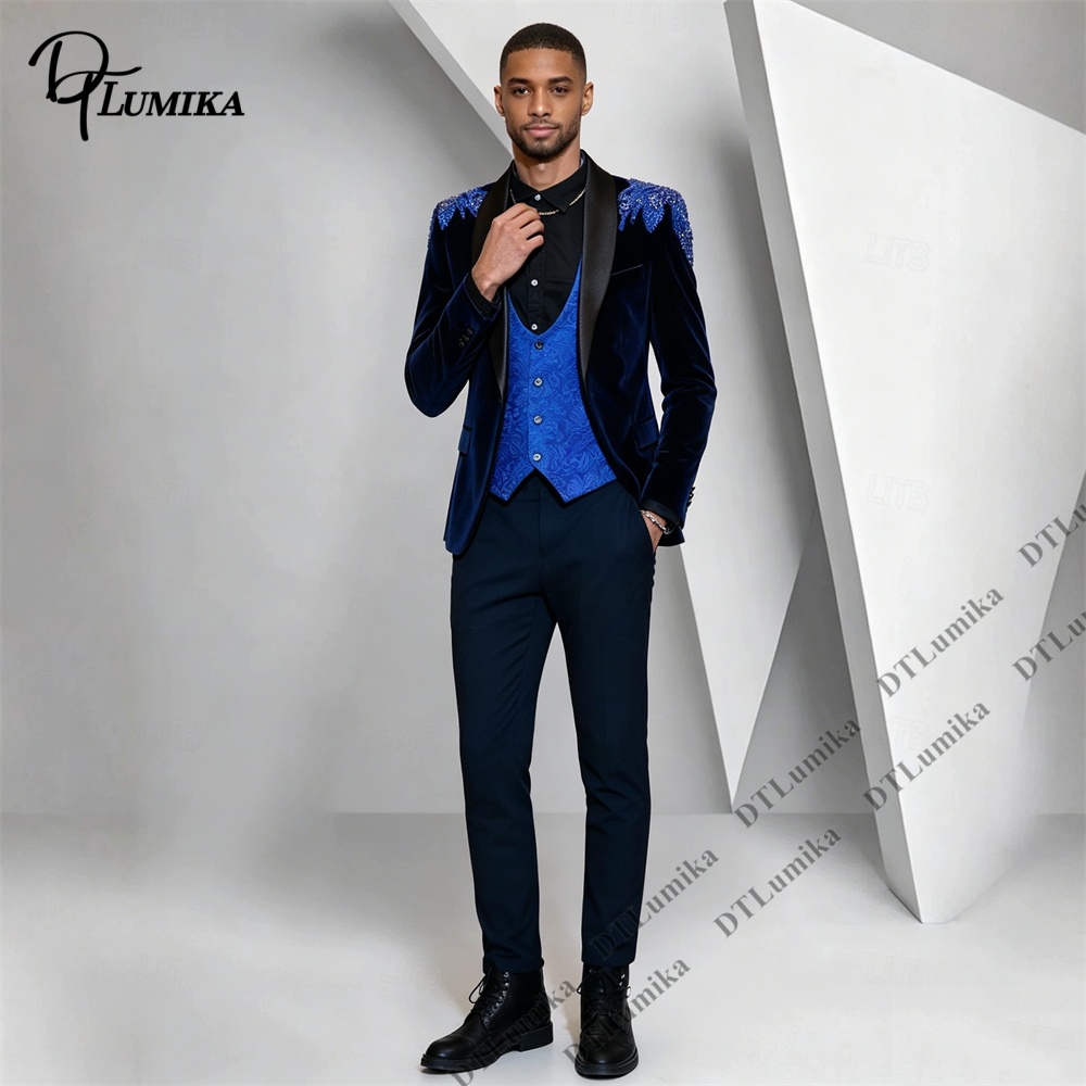 Peagent Mannen 3 Stuk Fluwelen - Men'S Formal Wear In Wedding recensie en prijs