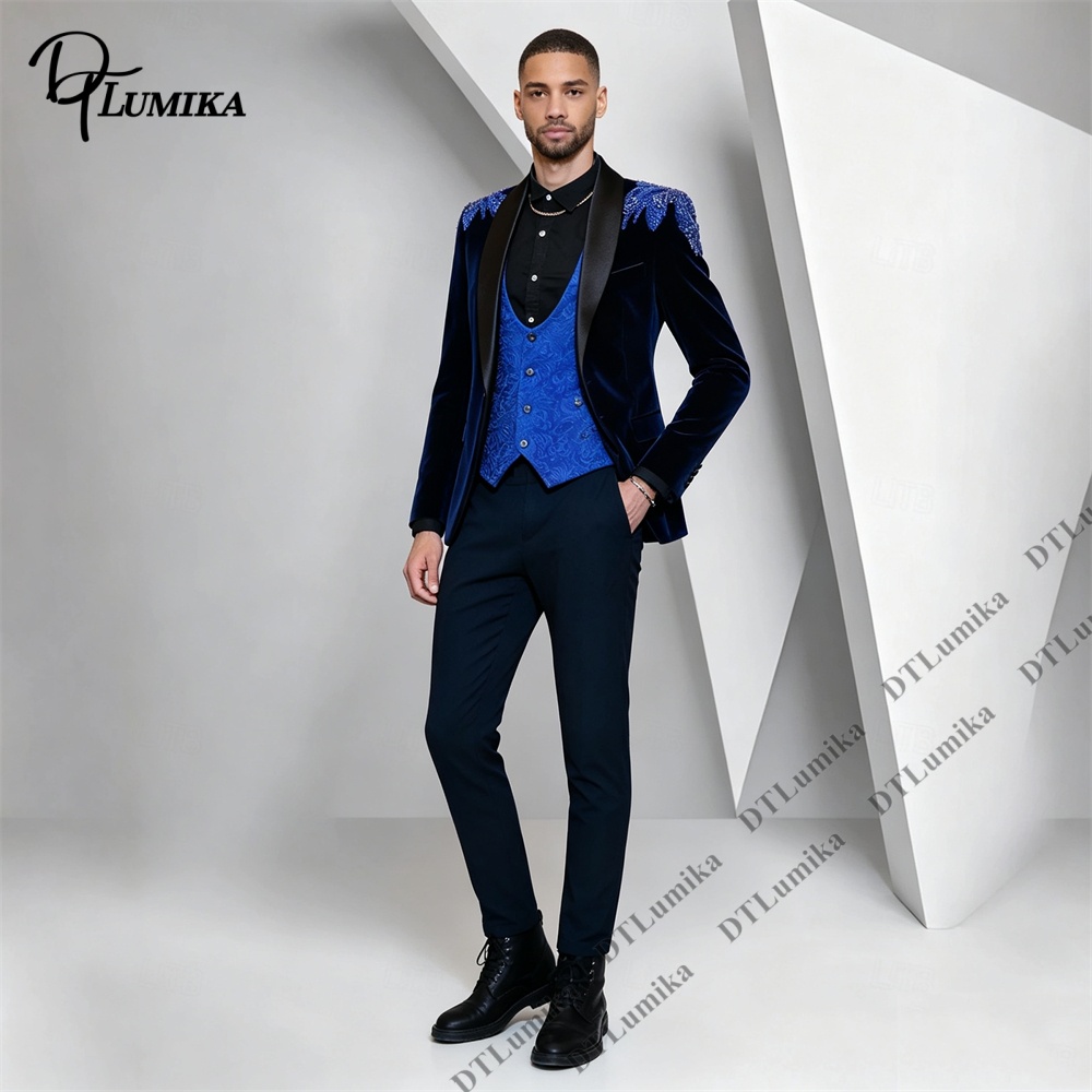 Peagent Mannen 3 Stuk Fluwelen - Men'S Formal Wear In Wedding recensie en prijs